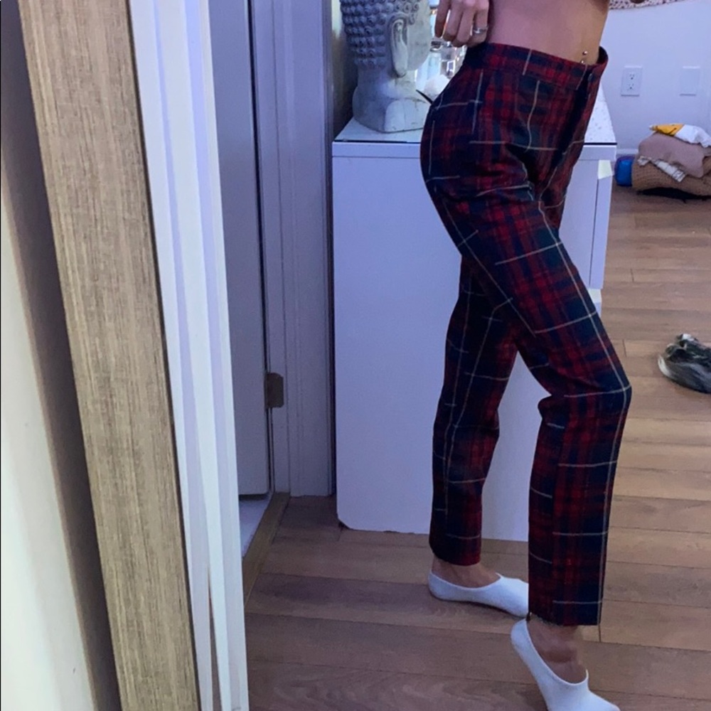 checkered dress pants